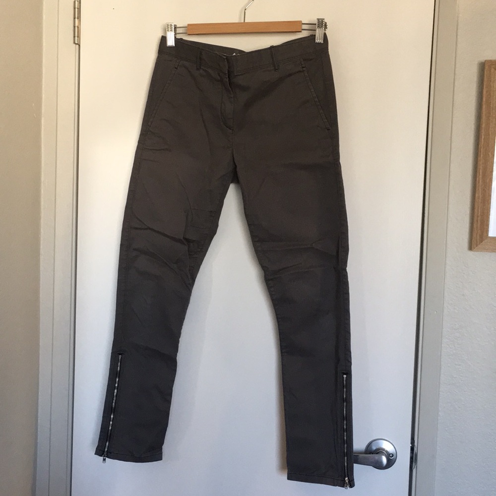 Gap Skinny Mini Khakis With Zipper Ankles Size 2